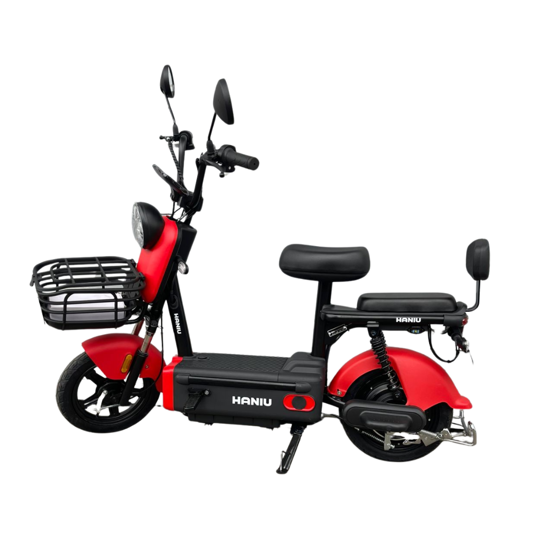 Bicicleta Electrica Haniu Urbix 500W Negro - Rojo - Image 5