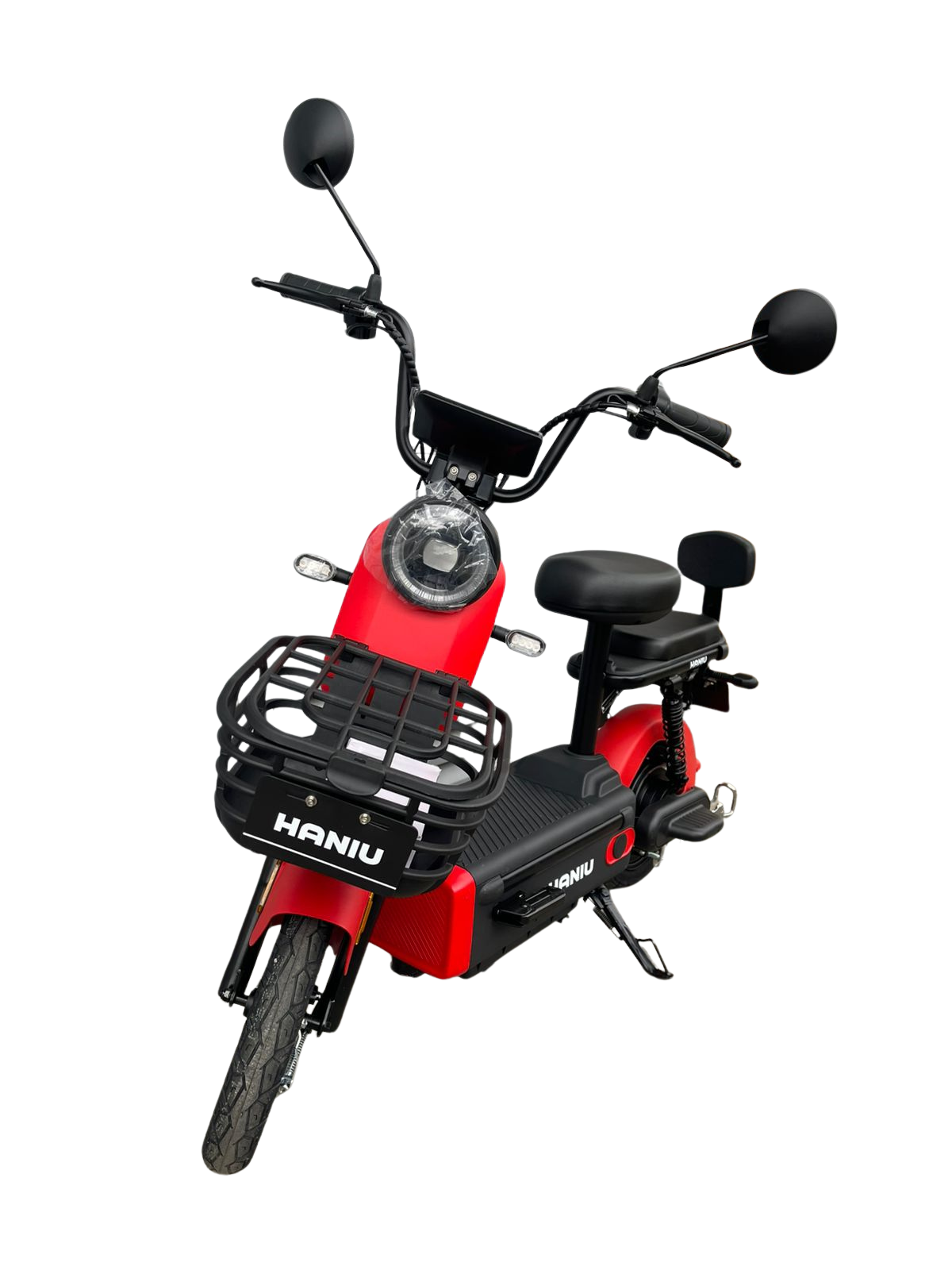 Bicicleta Electrica Haniu Urbix 500W Negro - Rojo - Image 3